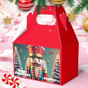 Ballotins Noisette Noël Personnalisé Fête des Enfants Rouge