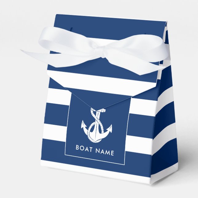 Ballotins Nom de bateau personnalisé Ancre Naissance Côtière (Verso)