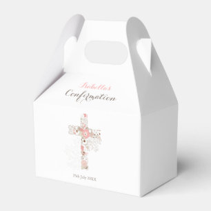 Ballotins Nom de croix florale de confirmation blanche moder