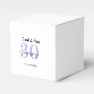Ballotins nom de lettre gras violet 30e anniversaire simple