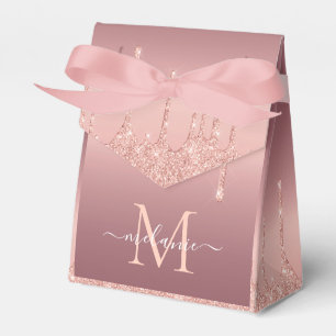 Ballotins Nom du monogramme Rose Parties scintillant de  Gol