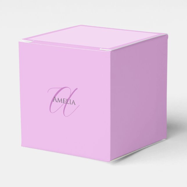 Ballotins Nom Monogramme Lettre initiale Orchid & Lilac (Verso)