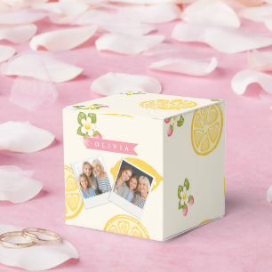 Ballotins Nom personnalisé floral citron été sur mesure