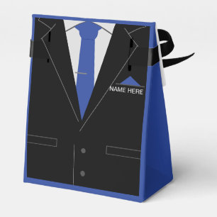 Ballotins Nom personnalisé Funny Business Suit Cravate boîte