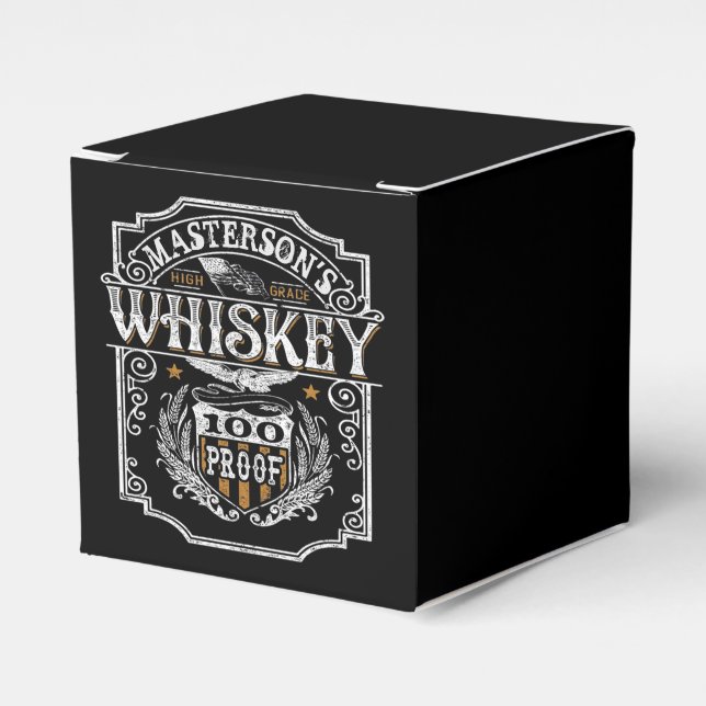 Ballotins NOM personnalisé Old West Whiskey Brewery Bar (Verso)