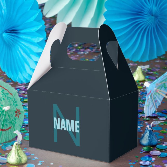 Ballotins Nom simple en gras personnalisable en monogramme (Fête)