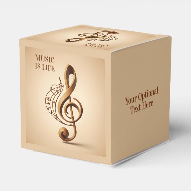 Ballotins Note de clic musicale de texte personnalisé (Arrière)