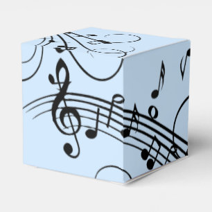 Ballotins Notes de musique fantaisie Bleu