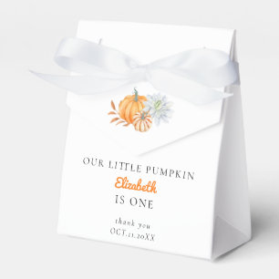 Ballotins Notre petit Citrouille 1er anniversaire Floral Fal