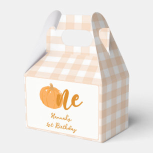 Ballotins Notre petit Citrouille Boho Orange 1er anniversair