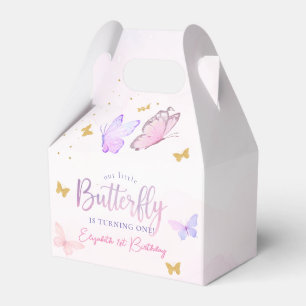 Ballotins Notre petit papillon rose pourpre fille 1er annive