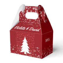 Notre premier sapin rouge marié de Noël