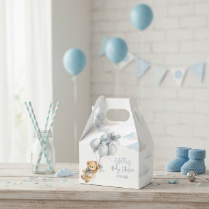 Ballotins Nounours Nœud Bleu Ballons Nuages Petit Garçon