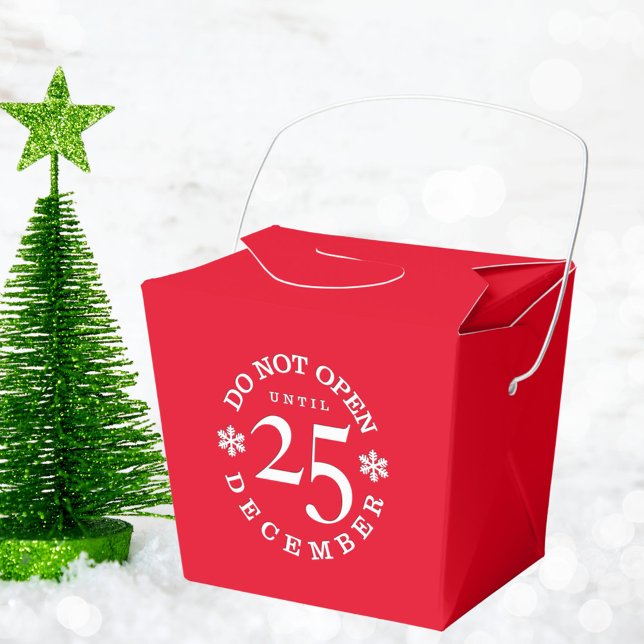 Ballotins N'Ouvre Pas Jusqu'Au Jour De Noël Minuscule Ballot (Fill with favors and do not open until Christmas - that's the law)