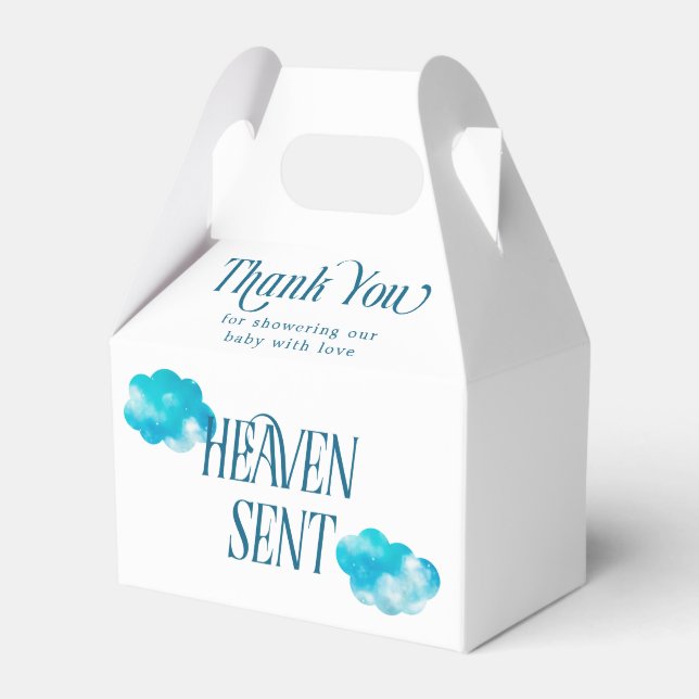 Ballotins Nuages de rêve Ciel envoyé Baby shower garçon (Verso)