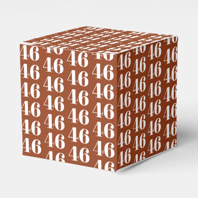 Ballotins Numéro d'anniversaire personnalisé Boîte cadeau ro (Verso)