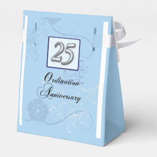 Ballotins Numéro d'argent du 25e anniversaire en bleu