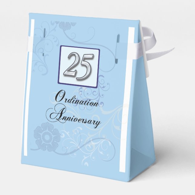 Ballotins Numéro d'argent du 25e anniversaire en bleu (Arrière)