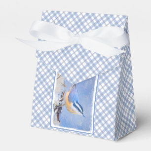 Ballotins Nuthatch à poitrine rouge Peinture d'art original 