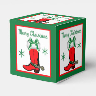 Ballotins Occidental Noël Cowboy Boot Cadeau ou Ballotin