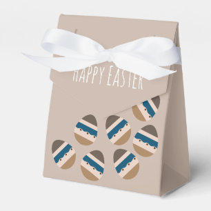 Ballotins Œufs de Pâques Joyeux Chocolat Brun Bleu Terreux