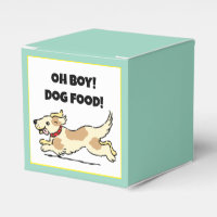 Oh Boy Chien Nourriture Affamé Chiot Illustration 