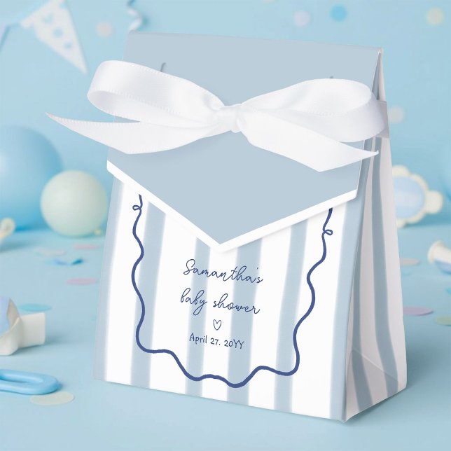 Ballotins Oh Boy Cute Modern Dusty Blue Baby Shower (Créateur téléchargé)