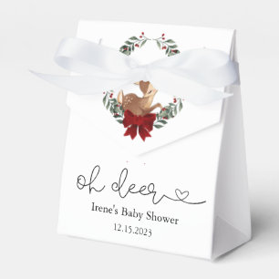 Ballotins Oh Deer Baby shower de verdure hivernale