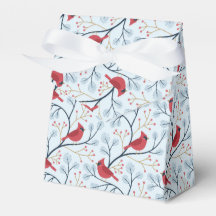 Oiseau cardinal rouge d'hiver