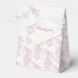 Ballotins Oiseau rose violet merci mariage aide boîte de ten