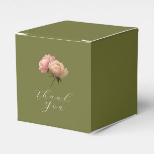 Ballotins Olive Chic Rose Mariage Remerciements