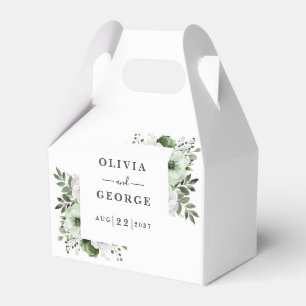 Ballotins Olive Green Pays Élégant Floral Mariage