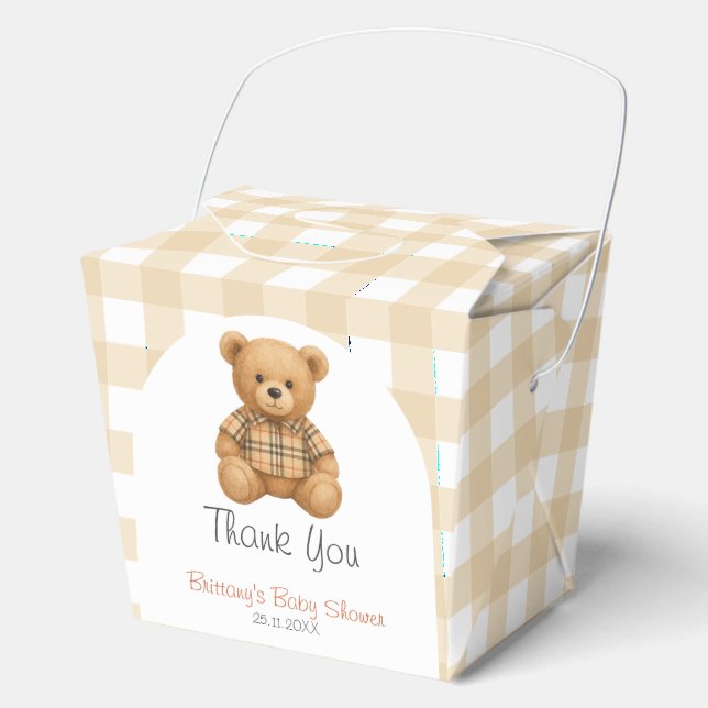 Ballotins On Peut Attendre Teddy Bear Baby shower (Recto)