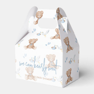 Ballotins On peut BÊTEMENT attendre Boy Baby shower Bleu Aqu