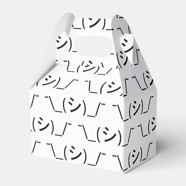 Ballotins Oops Shrug Emoticon ; -\_(シ)_/ (Verso)