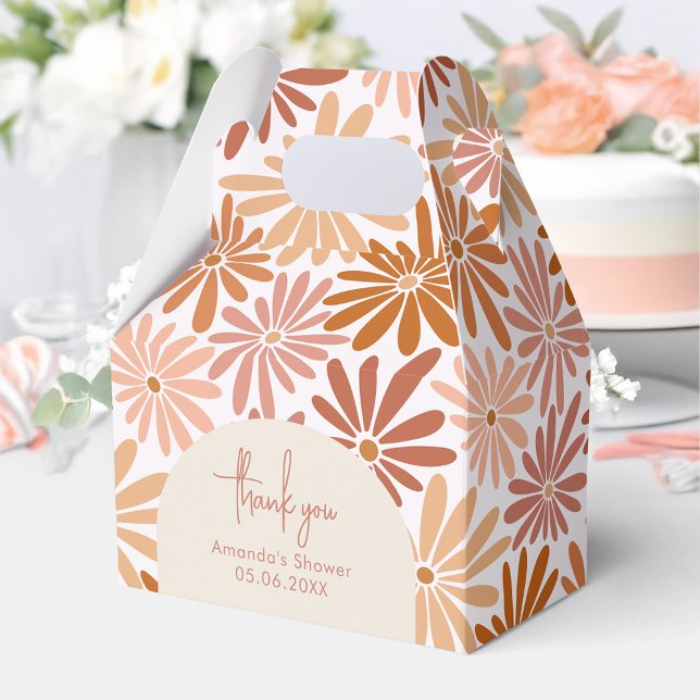 Ballotins Orange et rose Retro Floral Super Baby Gable (Créateur téléchargé)