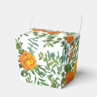 Ballotins Orange Peony & Rose Floral Mariage