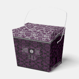 Ballotins Orchidée Gris chinois Brocade Mariage Takeout