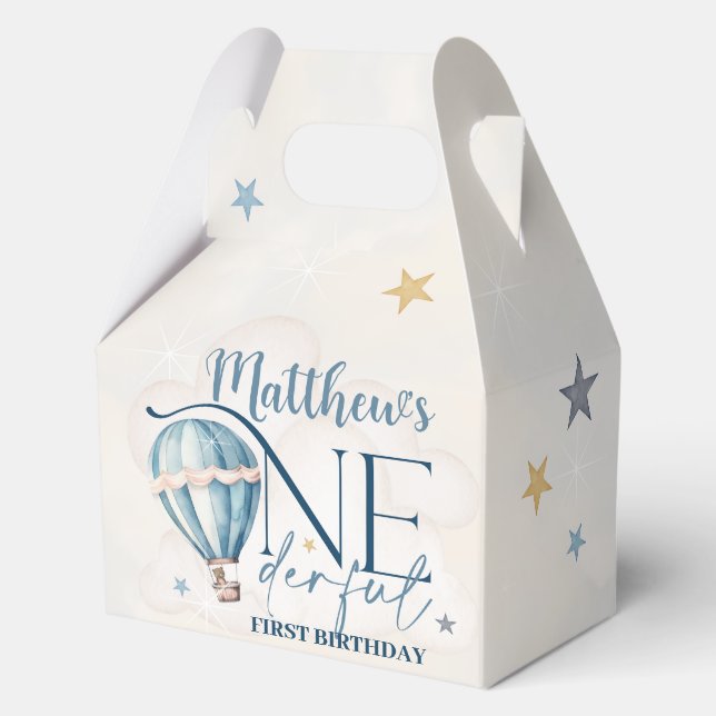 Ballotins Ours dans un ballon ONE derful 1st Birthday Party  (Recto)