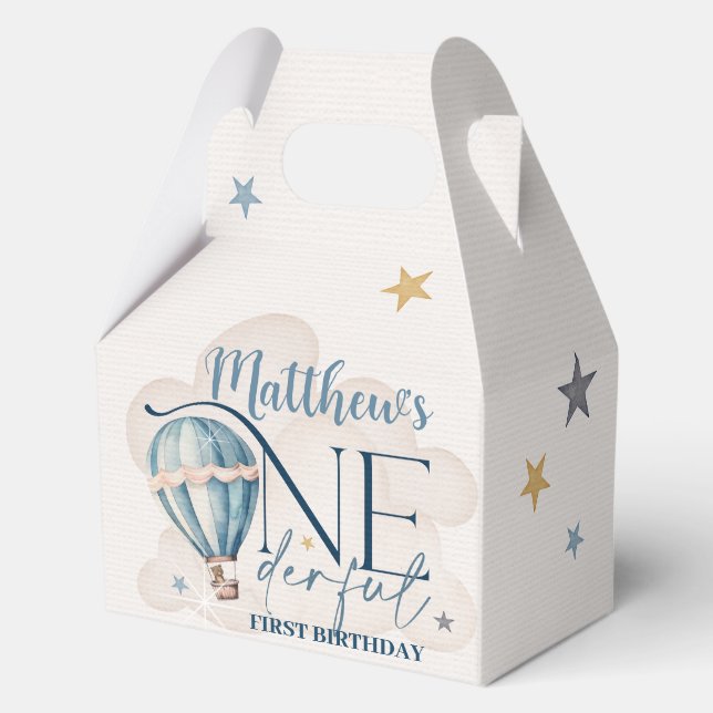 Ballotins Ours dans un ballon ONE derful 1st Birthday Party  (Recto)