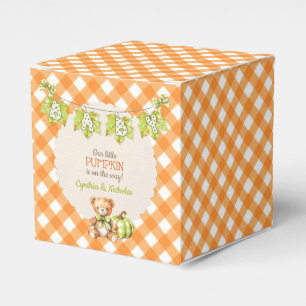 Ballotins Ours en peluche à carreaux d'automne Citrouille Fe