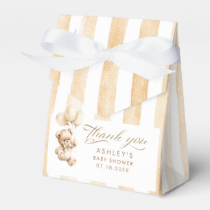 Ballotins Ours en peluche élégant marron clair rayures Baby