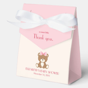 Ballotins Ours mignon avec Ballotin arc rose