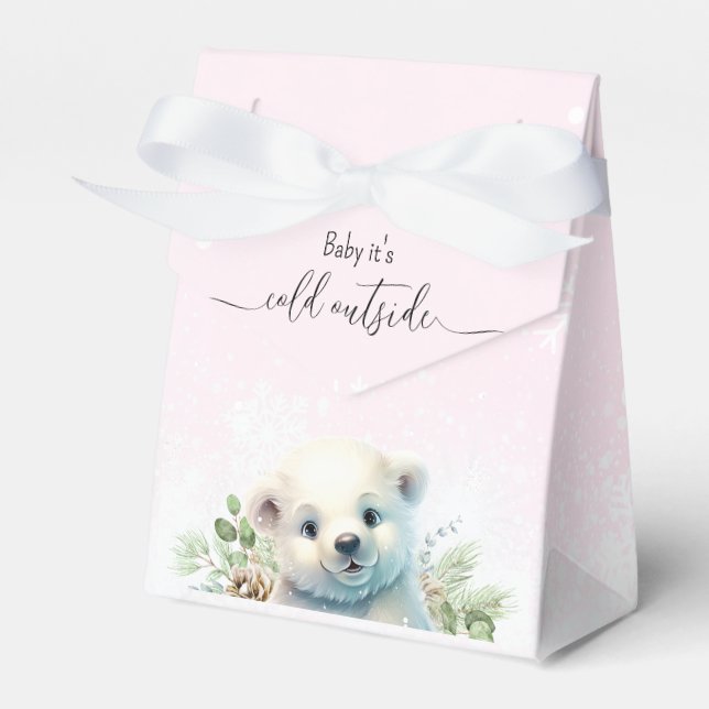 Ballotins Ours polaire d'hiver froid à l'extérieur du Baby s (Verso)