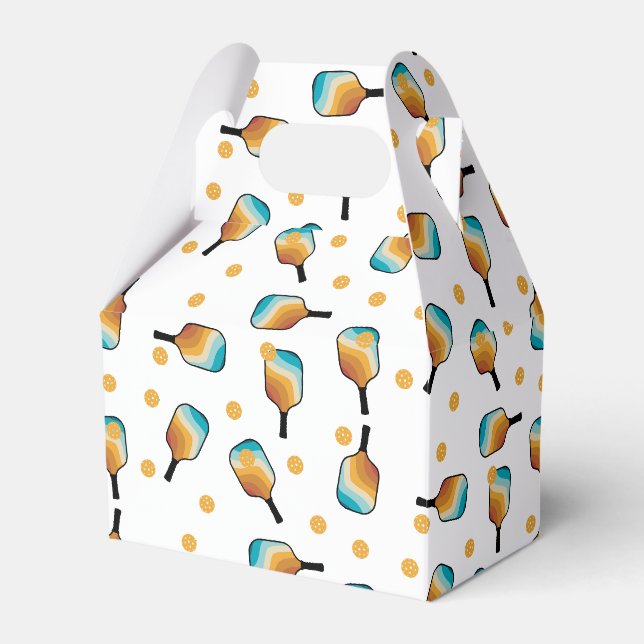 Ballotins Pagaies de Pickleball Retro et Motif de Ball (Verso)