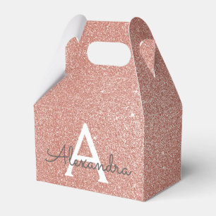 Ballotins Pailleté Monogramme Or Rose Pâle