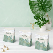 Pailleté Vert Or Élégant - Personnaliser + Logo F