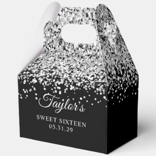 Ballotins Paillettes Argent Noir Sweet Seize Ans