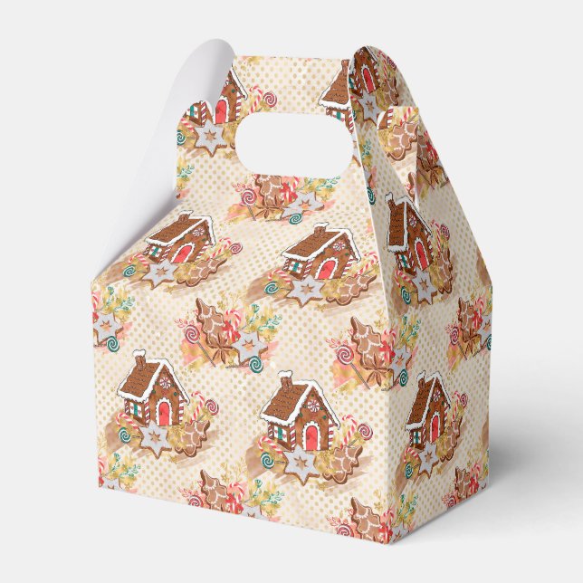 Ballotins Pain d'épice Maison Design Boîte cadeau (Verso)