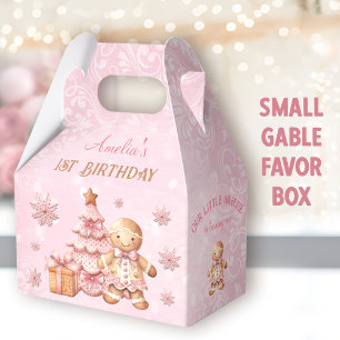 Ballotins Pain d'épices Fille rose Noël 1er anniversaire Gab